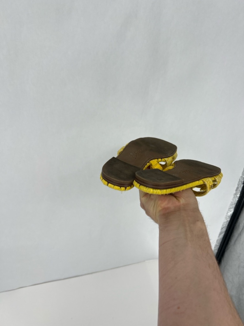 Sam Edelman Beckie Yellow Braided Slide Sandals - Picture 6 of 7
